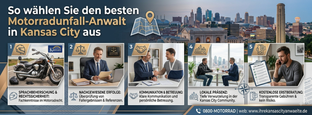 Anwalt für Motorradunfälle in Kansas City, Missouri