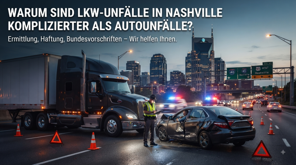Anwalt für LKW-Unfälle in Nashville