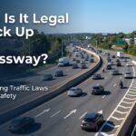 when is it legal to back up on an expressway